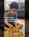 Wooden Choo-Choo Train Set