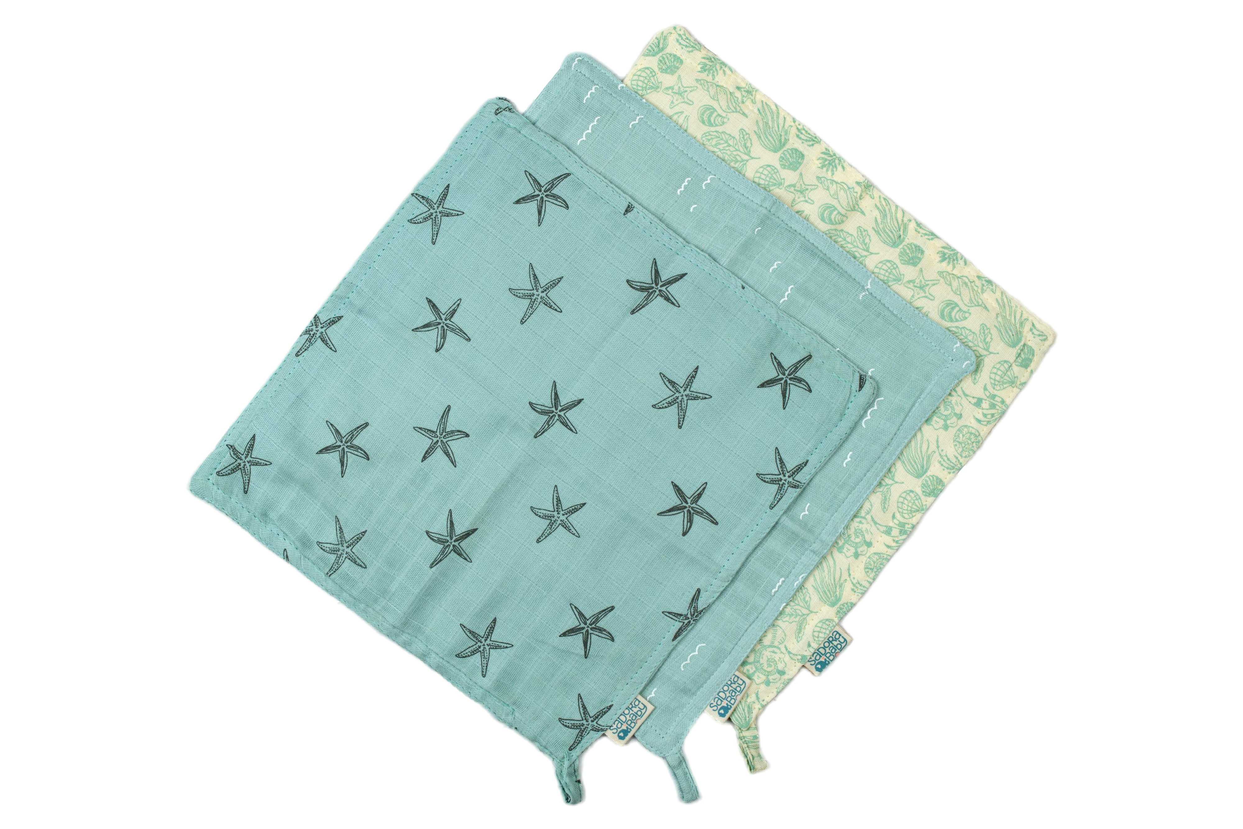 Face Cloth / Starfish / Waves / Shell