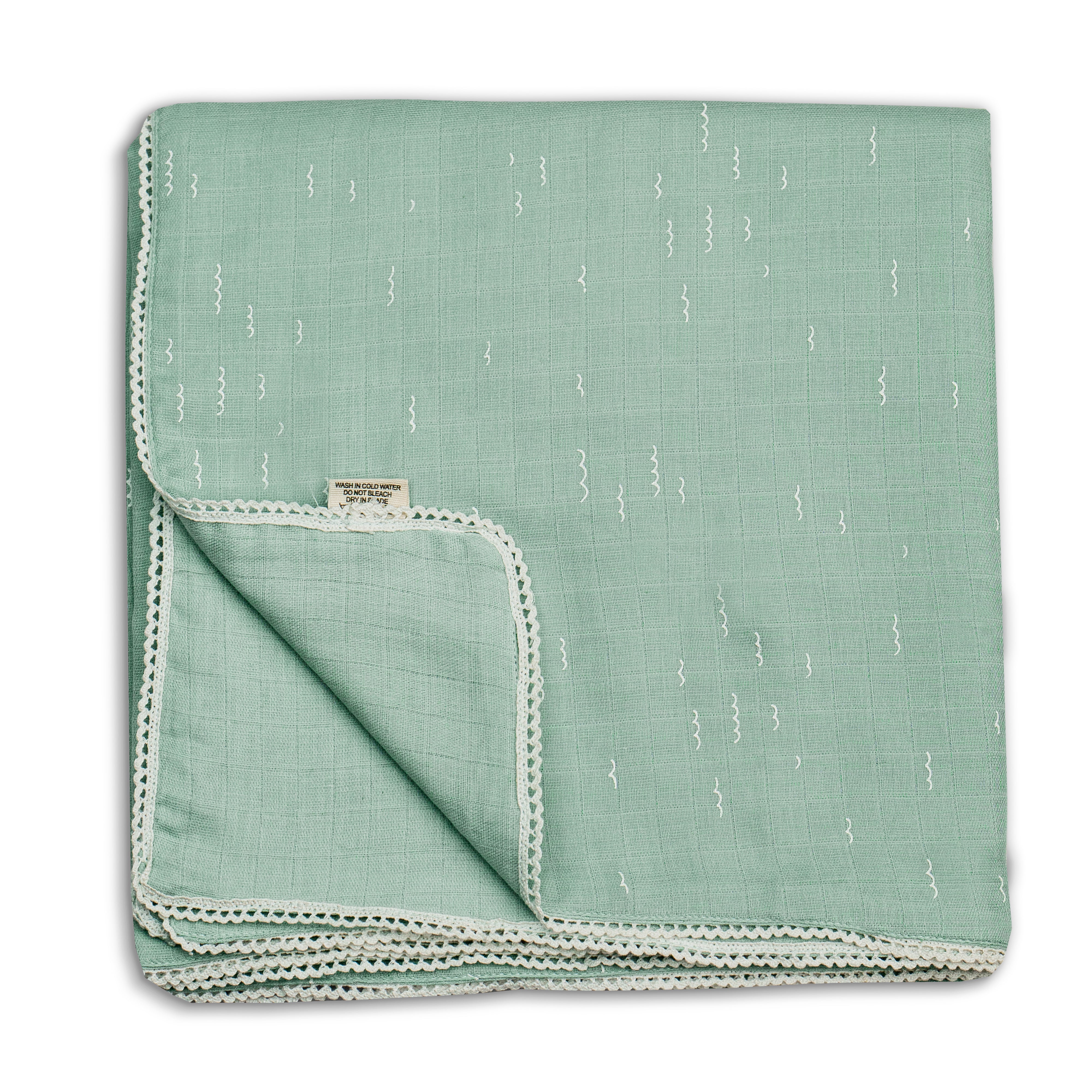Two Layered Muslin Blanket / Waves