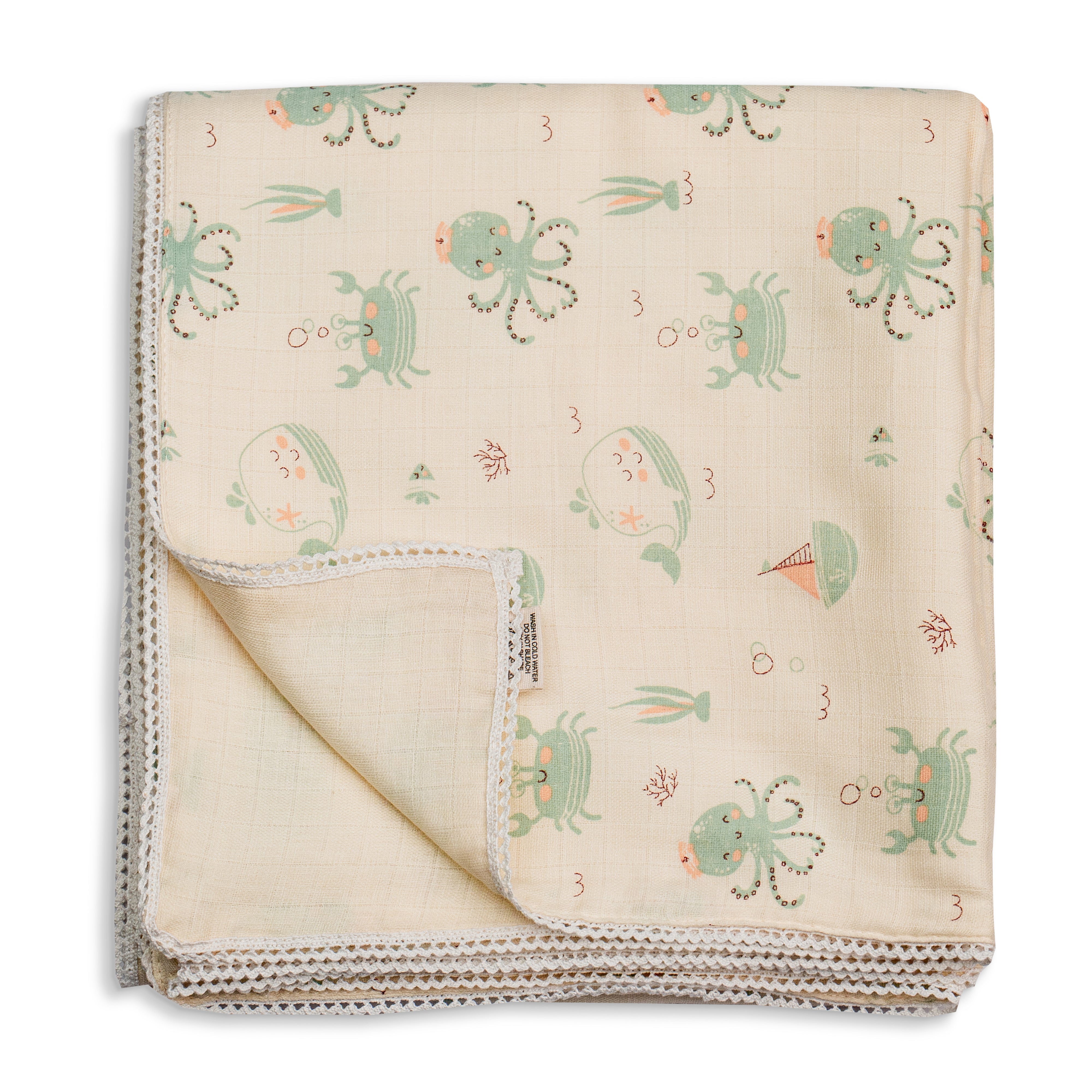 Two Layered Muslin Blanket / Undersea