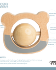 Baby Bear Roller Rattle and Teether