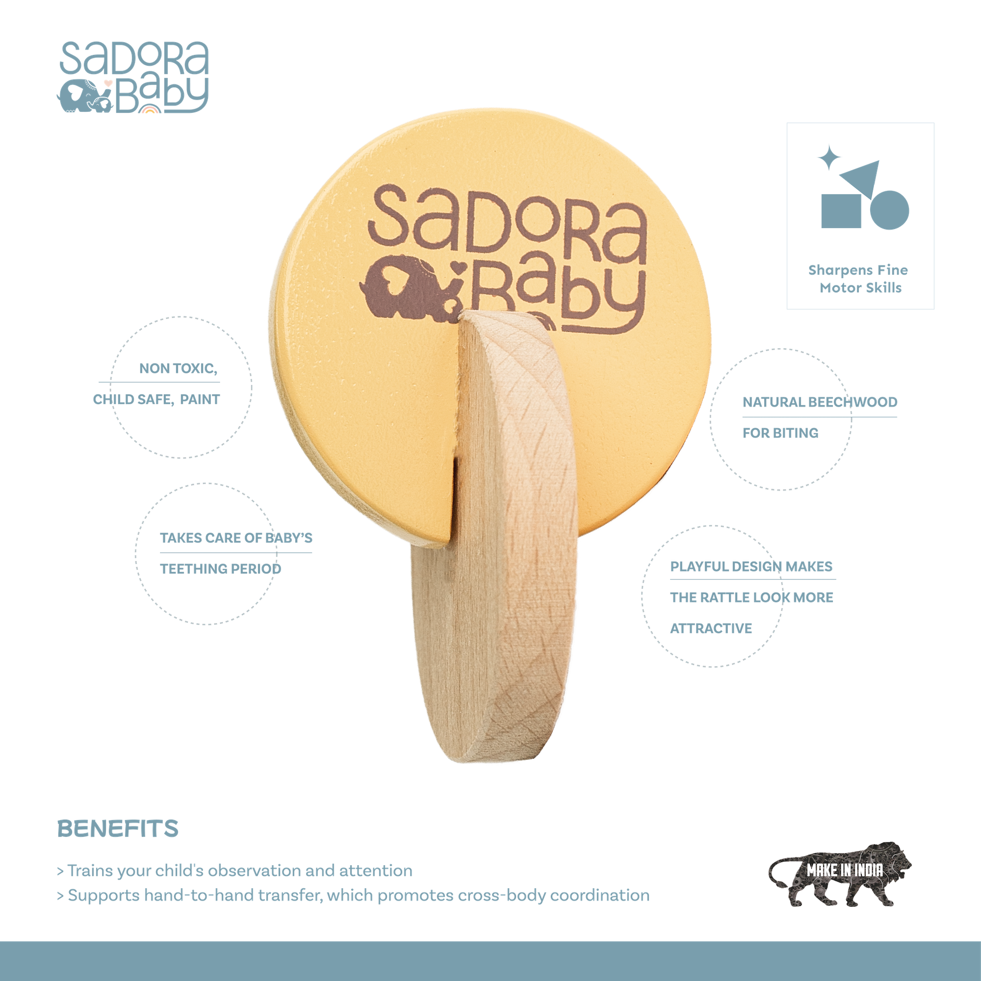 Wooden Disc-O-Teether