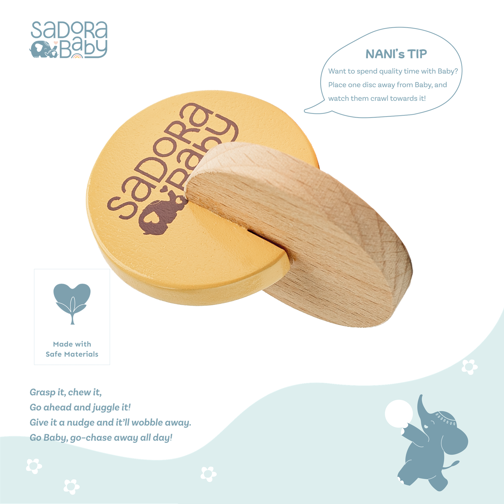 Wooden Disc-O-Teether