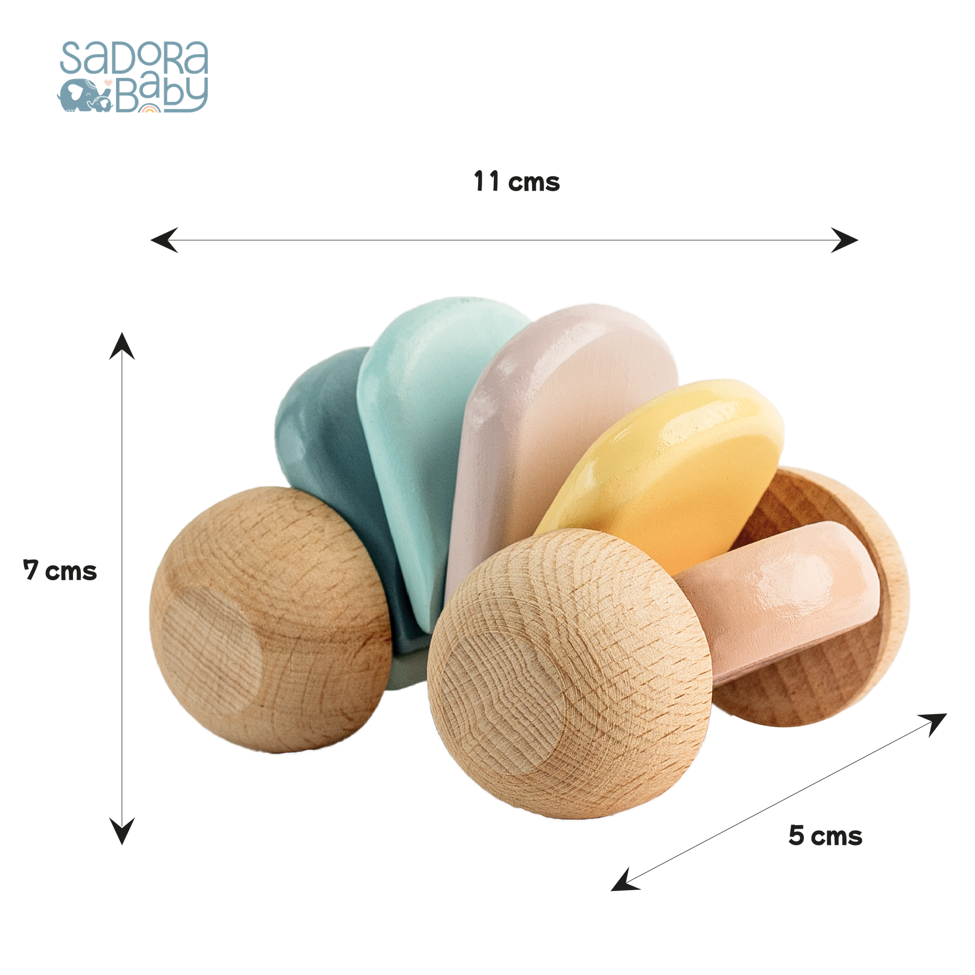 Vroom Vroom Wooden Rattle