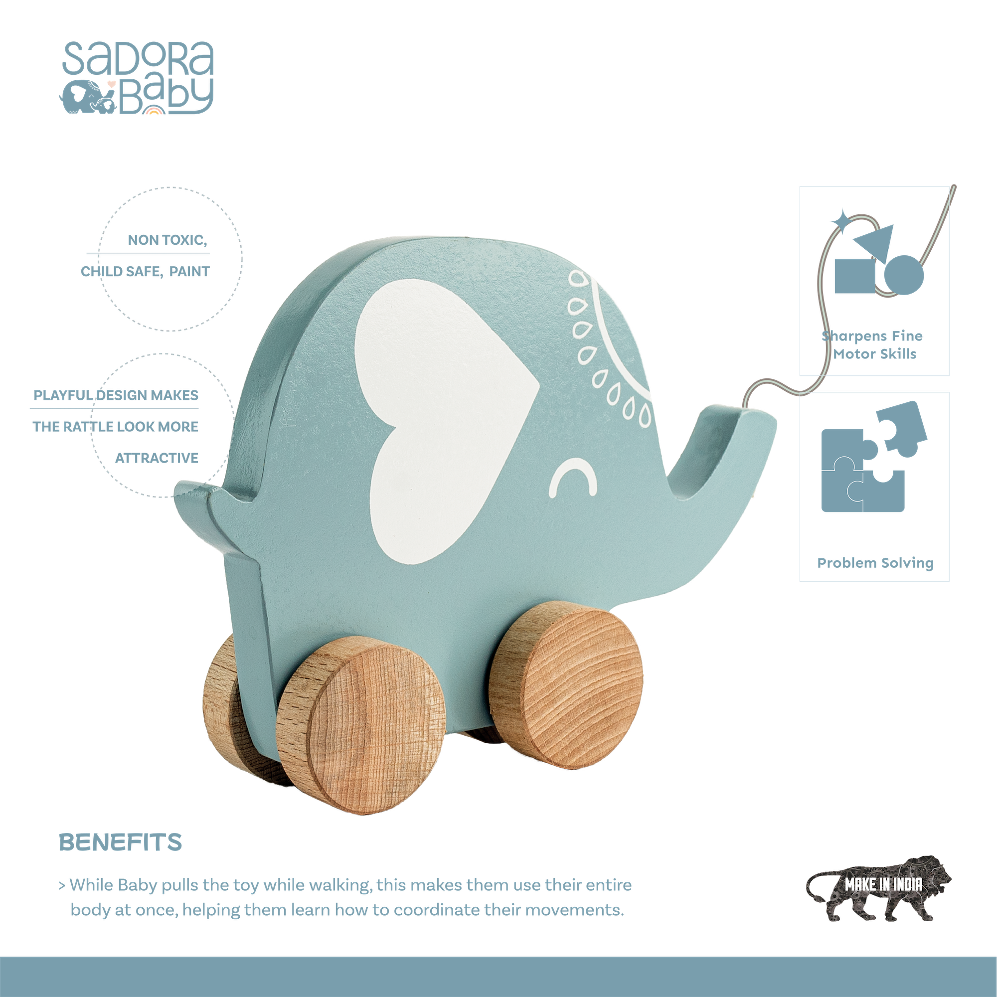 Nila Wooden Pull toy