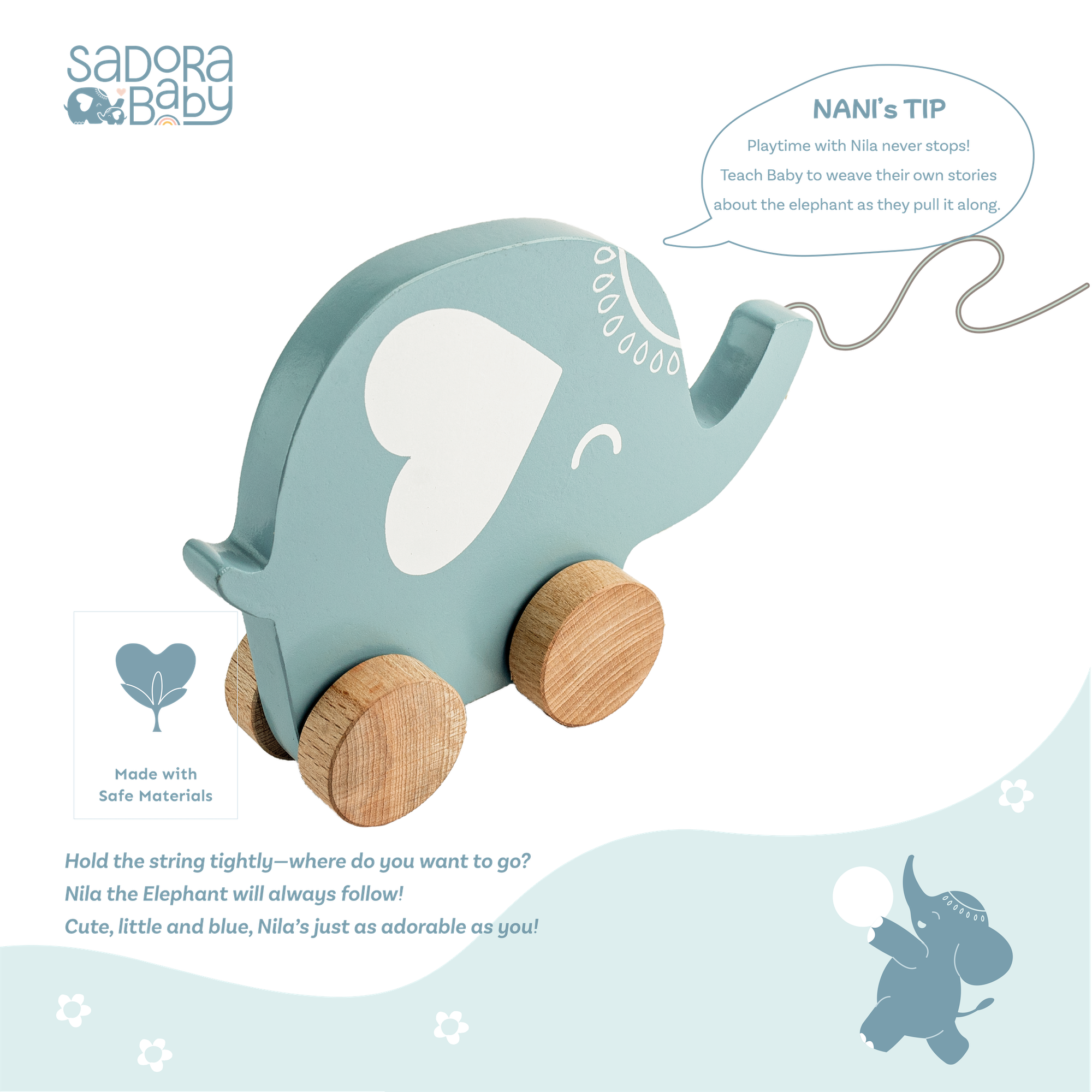 Nila Wooden Pull toy