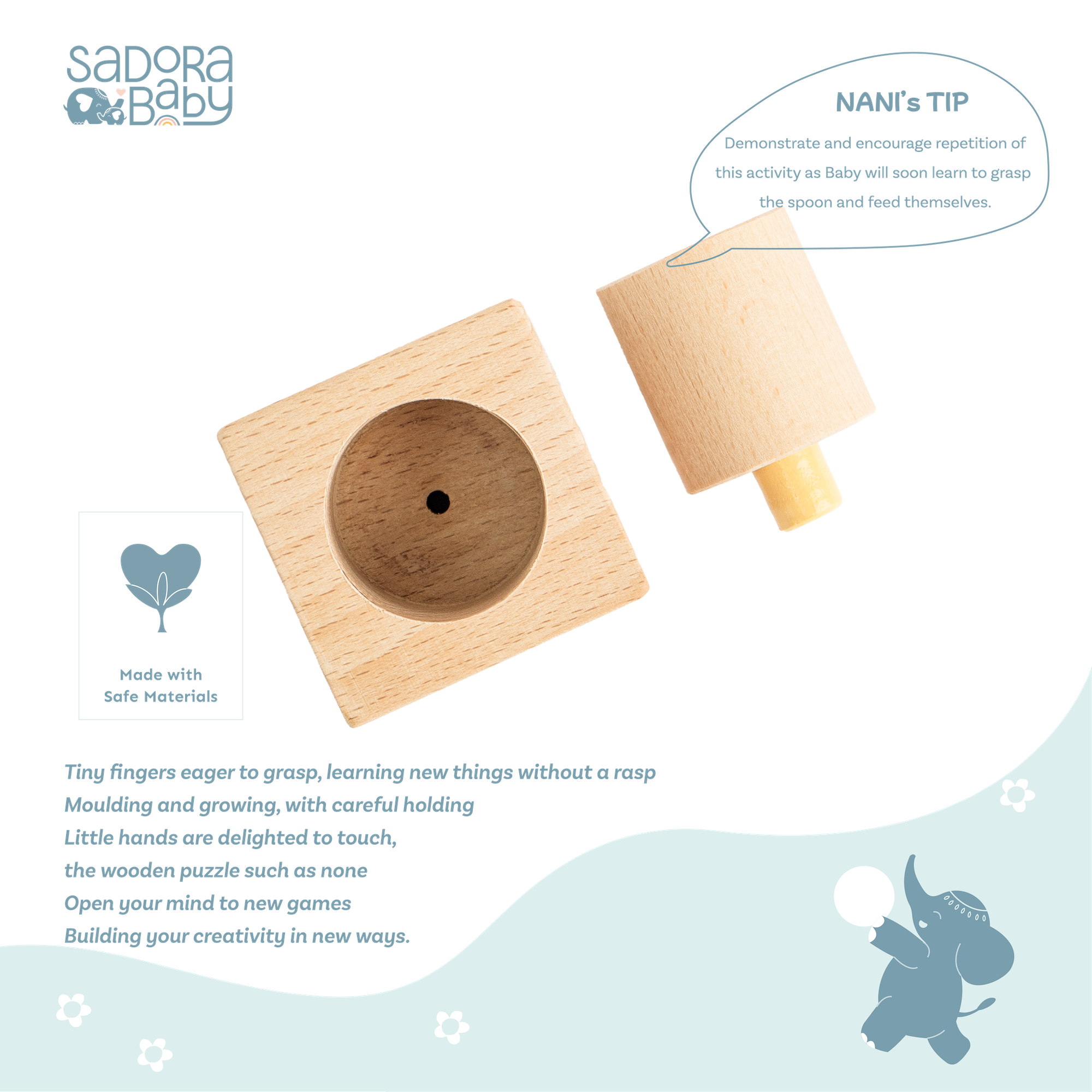 Palmer And Pincer Grasp Block