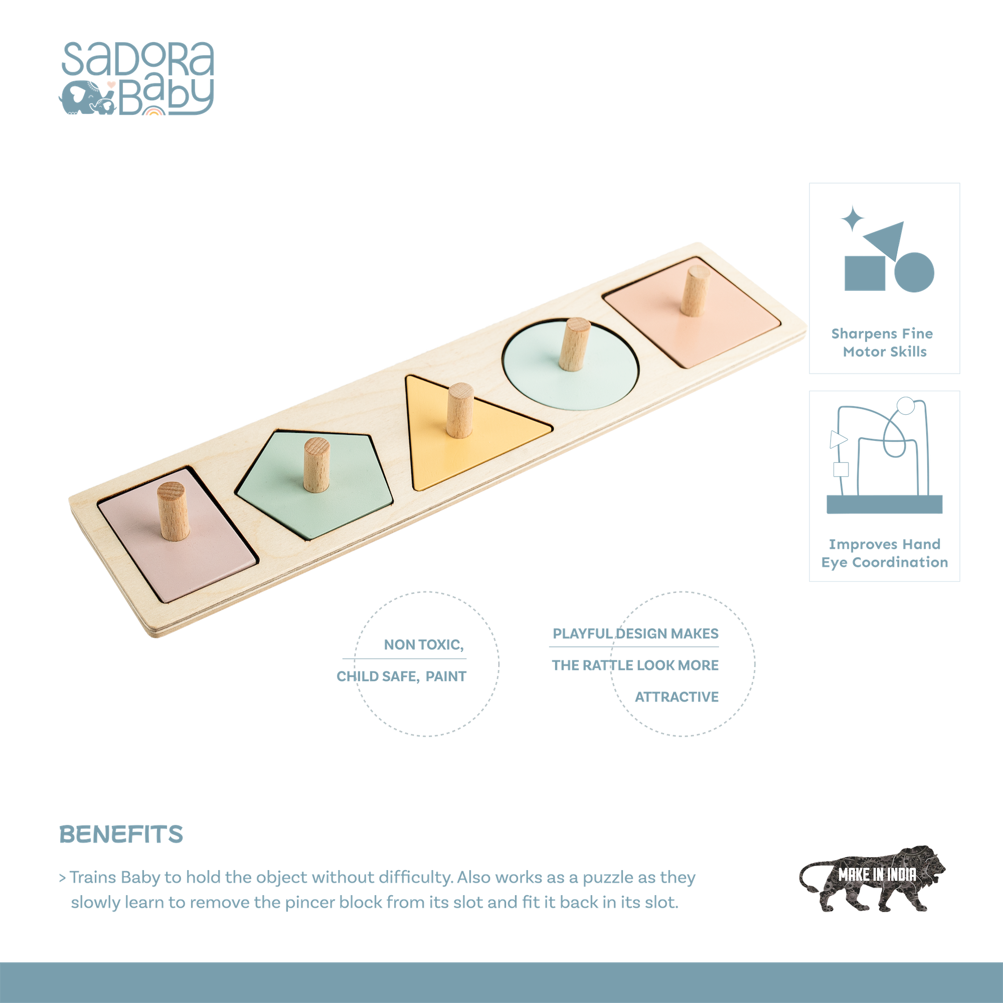 Assorted Shape Pincer Puzzle