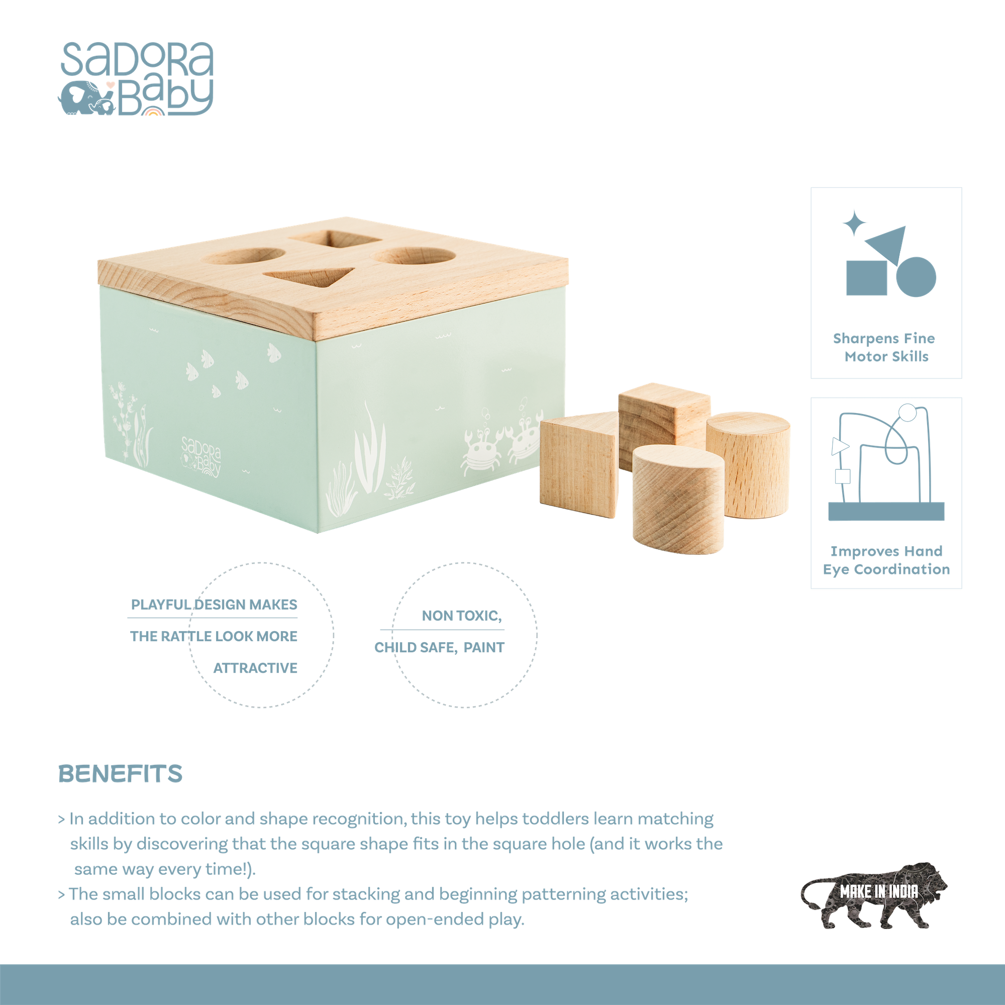 Wooden Box Shape Sorter