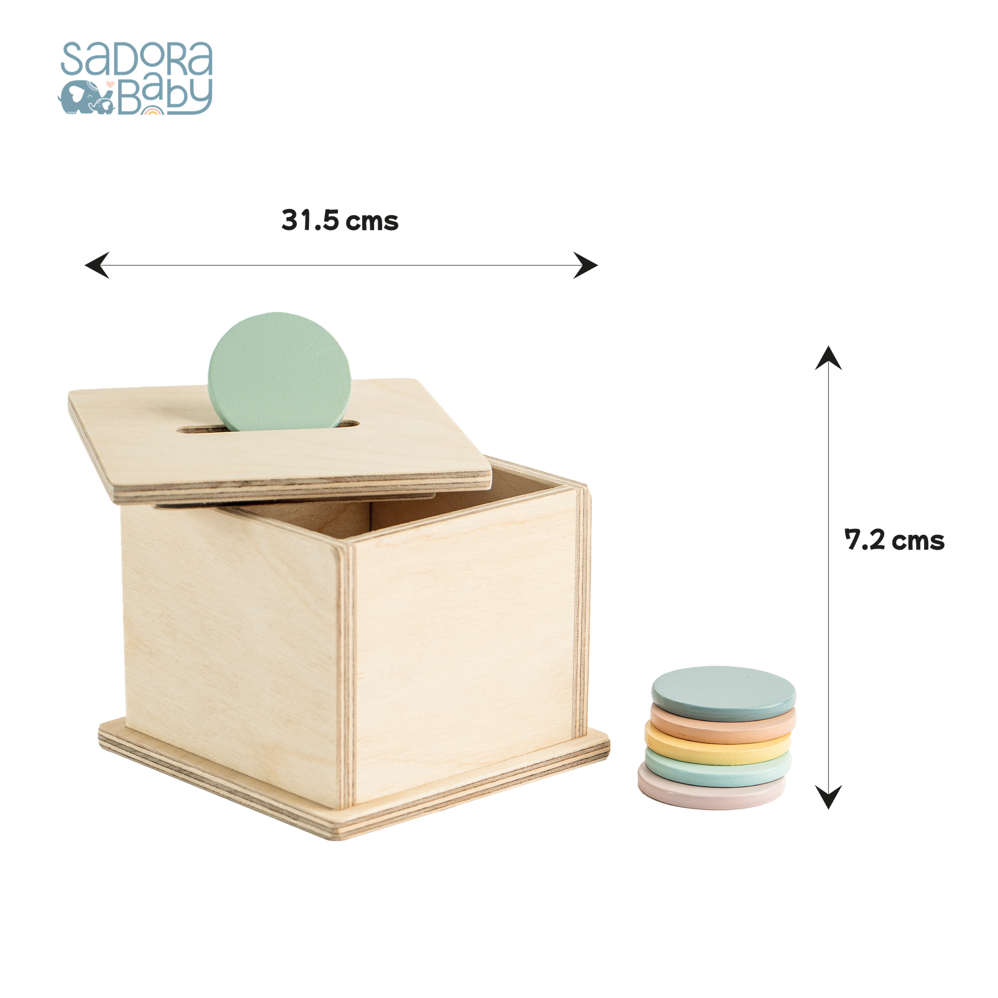 Montessori Wooden Coinbox