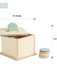 Montessori Wooden Coinbox