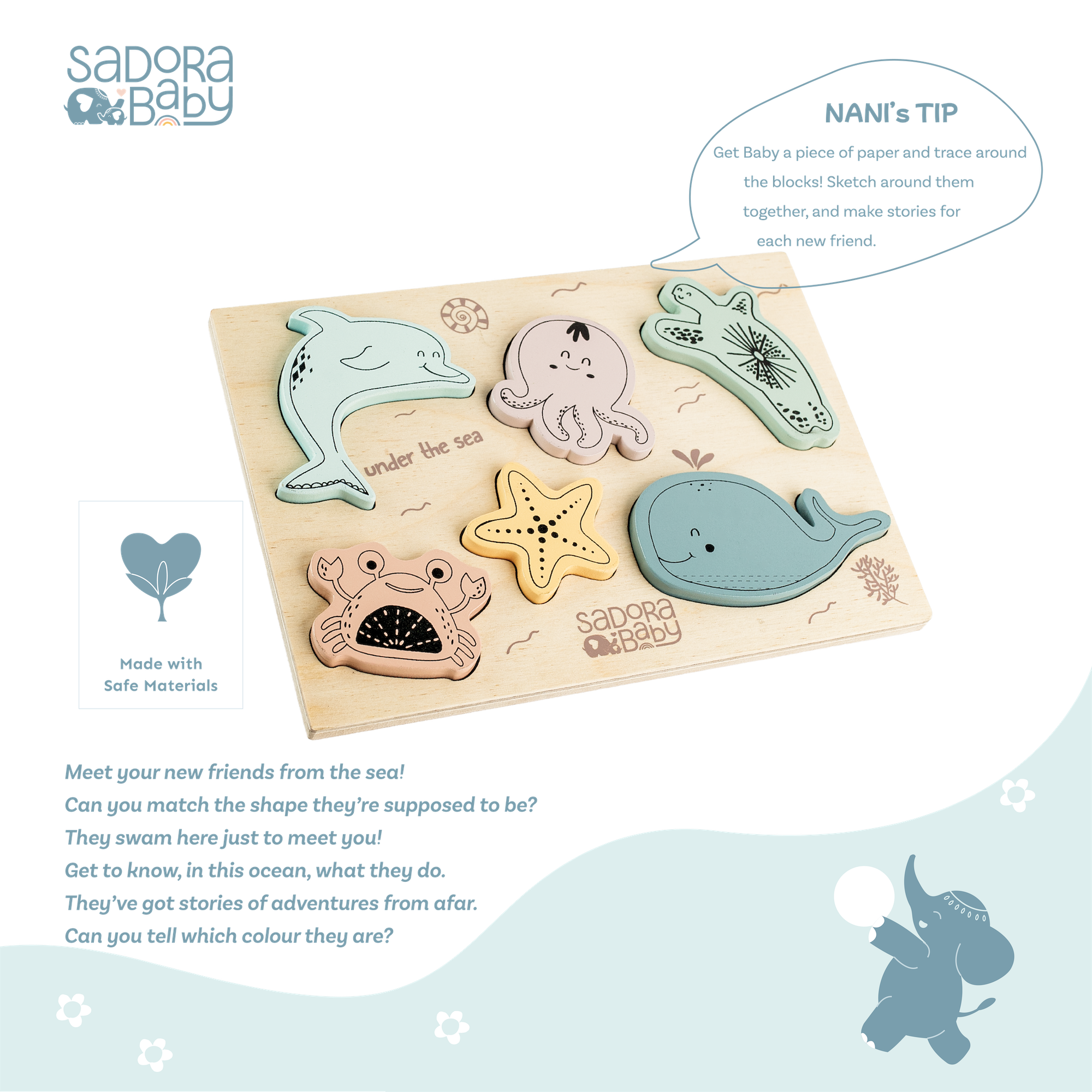 Baby Puzzle 'The Sea' – 9 Progressive Puzzles Für Kleinkinder