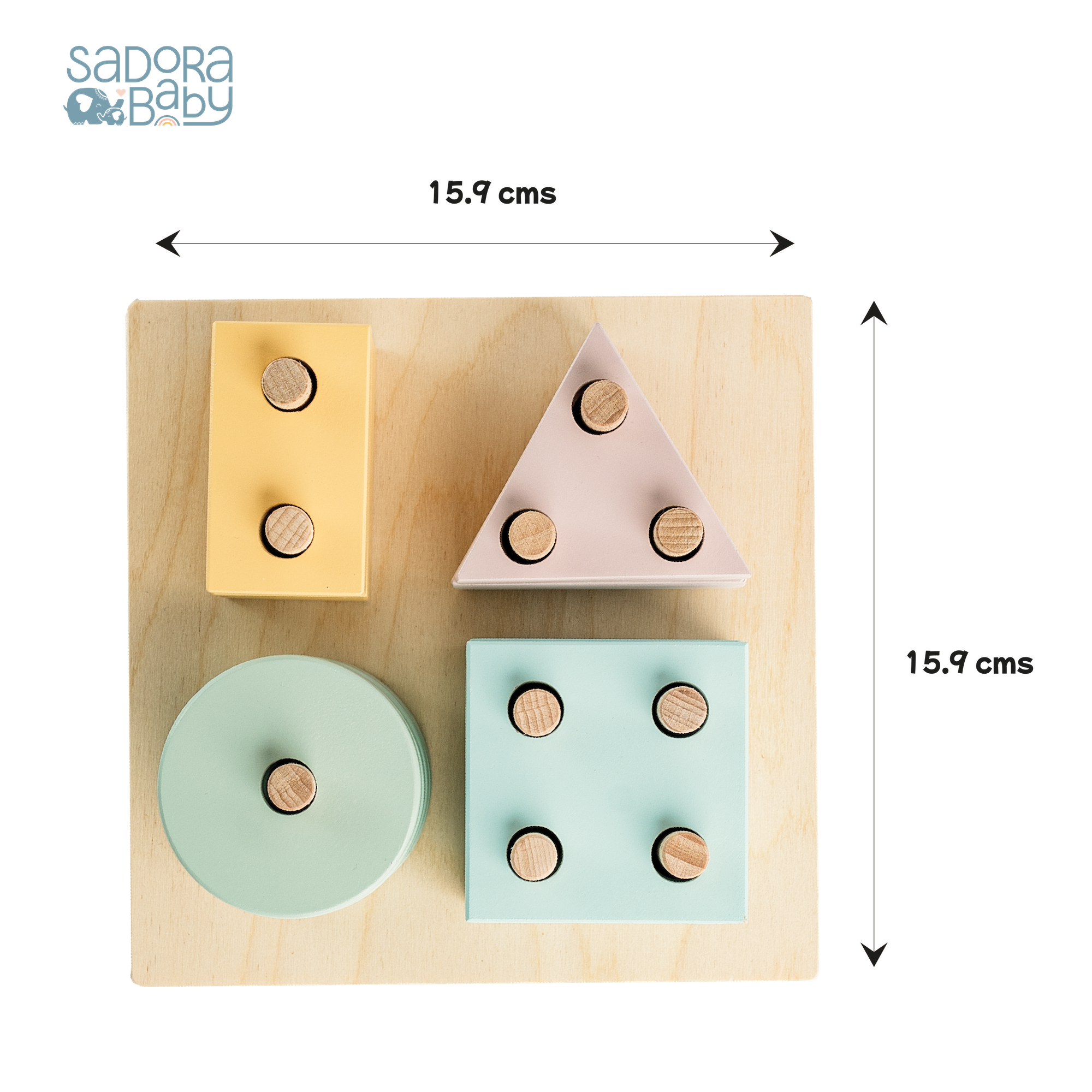 Wooden Sorting & Stacking Blocks