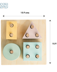 Wooden Sorting & Stacking Blocks