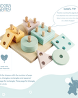 Wooden Sorting & Stacking Blocks
