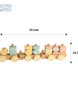 Wooden Choo-Choo Train Set