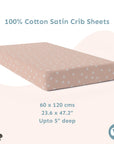 Baby Cot Fitted Sheets / 140 x 80 / Blush Daisy