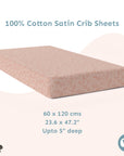 Baby Cot Fitted Sheets / 140 x 80 / Blush Floral