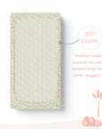 Baby Cot Fitted Sheets / 140 x 80 / Blush Hedgehog