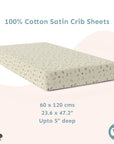 Baby Cot Fitted Sheets / 140 x 80 / Blush Hedgehog