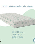 Baby Cot Fitted Sheets / 140 x 80 / Mint Undersea