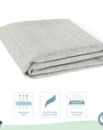 Baby Cot Fitted Sheets / 140 x 80 / Mint Shell