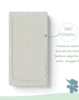 Baby Cot Fitted Sheets / 140 x 80 / Mint Shell