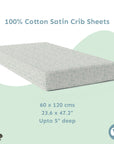 Baby Cot Fitted Sheets / 140 x 80 / Mint Shell