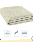 Baby Cot Fitted Sheets / 140 x 80 / Mustard Savanna