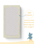 Baby Cot Fitted Sheets / 140 x 80 / Mustard Savanna