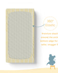Baby Cot Fitted Sheets / 140 x 80 / Mustard Aztec