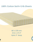 Baby Cot Fitted Sheets / 140 x 80 / Mustard Aztec