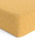 Baby Cot Fitted Sheets / 140 x 80 / Mustard Elephant