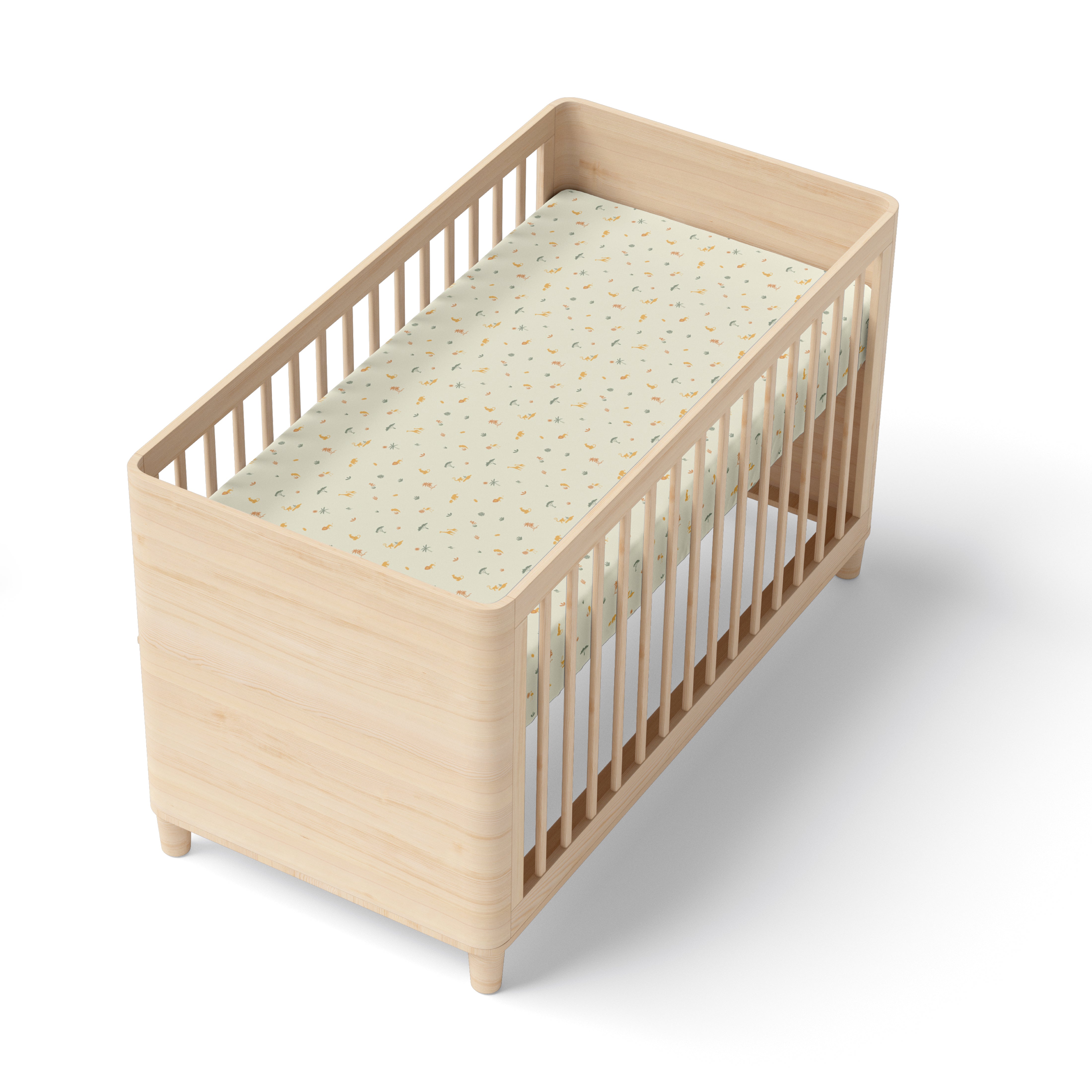 Baby Cot Fitted Sheets / 140 x 80 / Mustard Savanna