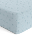 Baby Cot Fitted Sheets / 140 x 80 / Denim Hot Air Balloon
