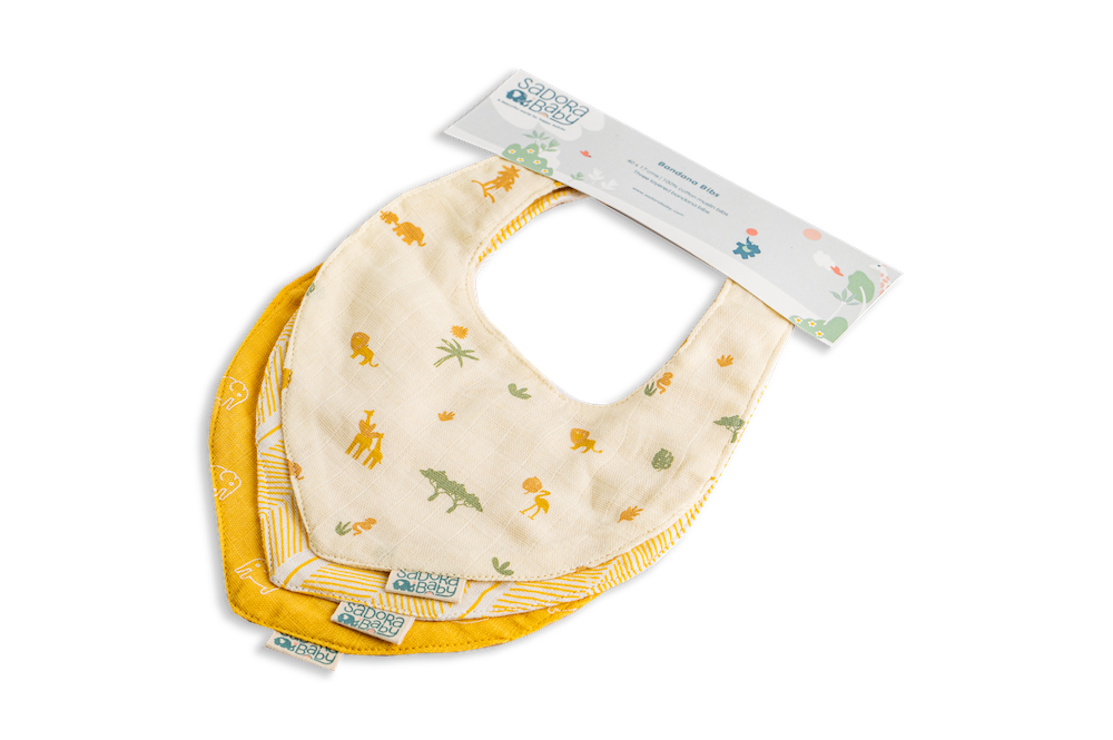 Bandana Bib Elephant / Savanna / Aztec