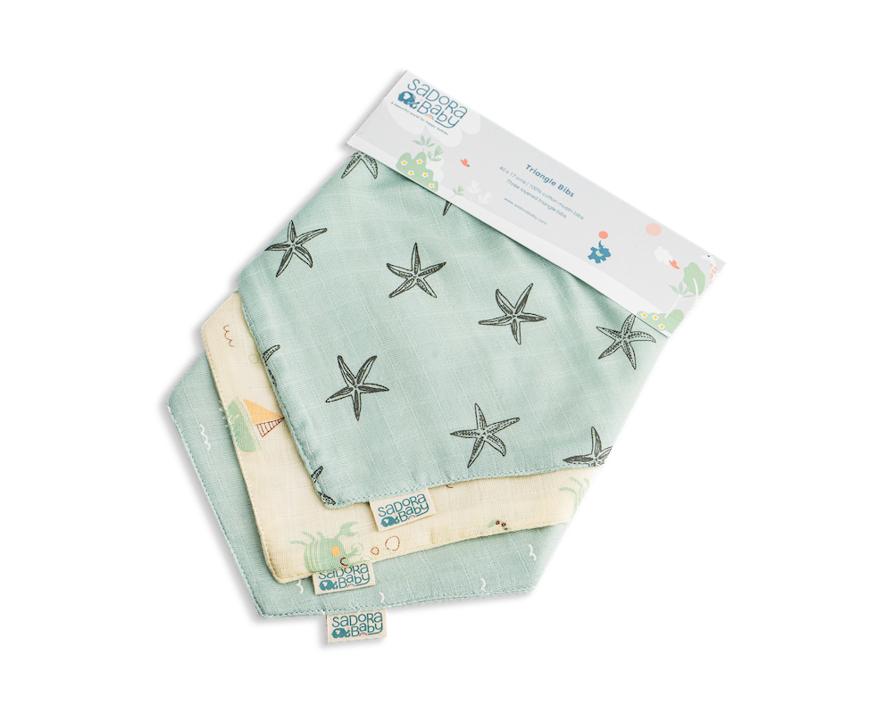 Triangle Bib / Waves / Shell / Undersea
