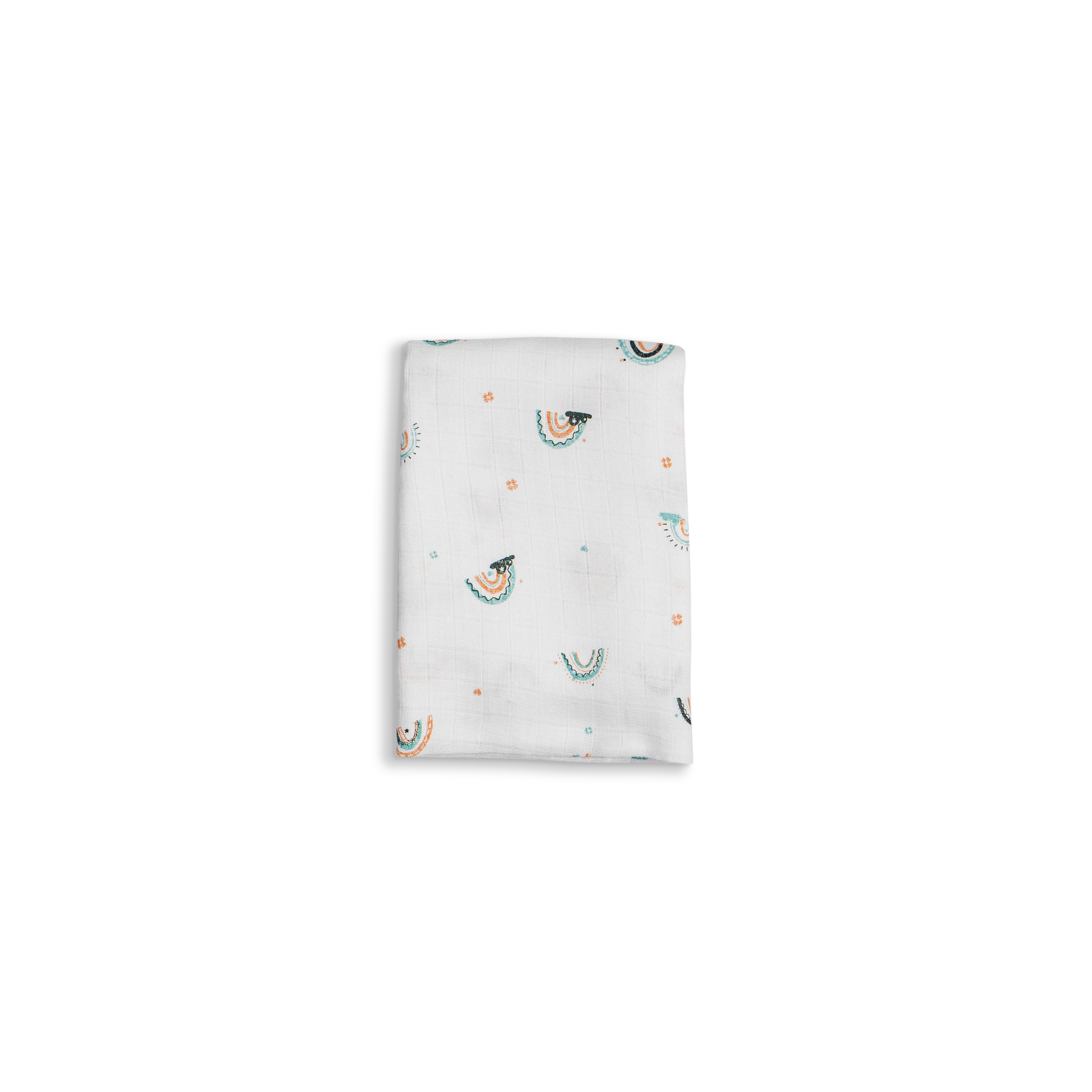 Muslin Swaddles 70 x 70 Hot Air Balloon / Rainbow / Sky