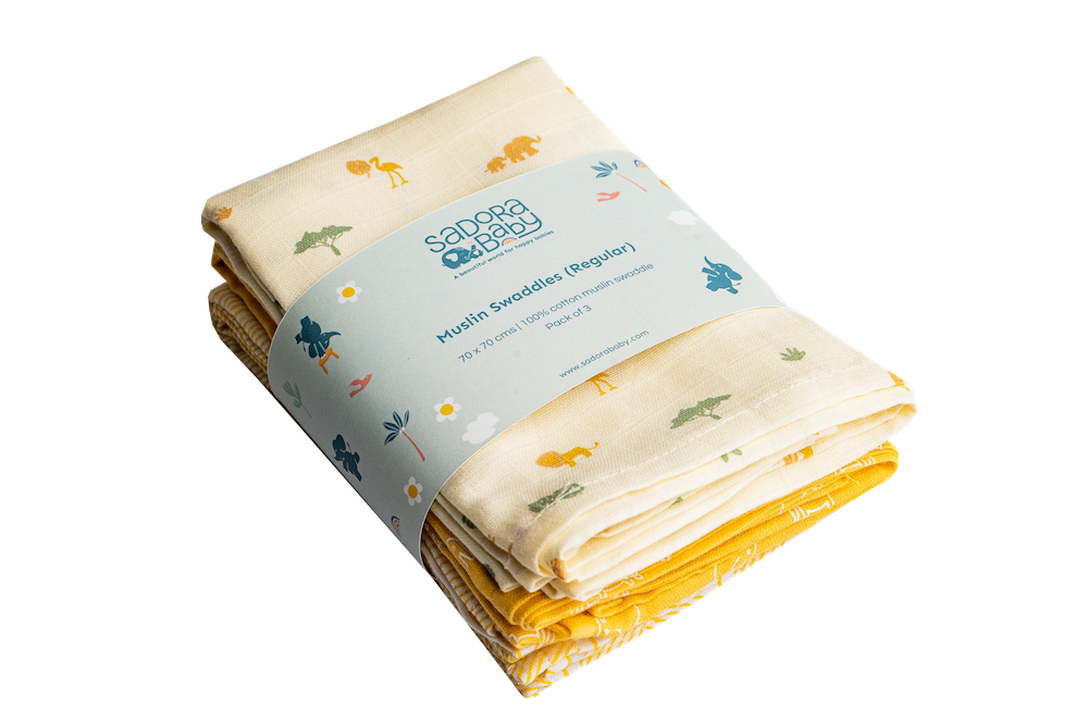 Muslin Swaddles 70 x 70 Savanna / Aztec / Elephant