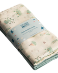 Muslin Swaddles 110 x 110 Waves / Mint / Undersea