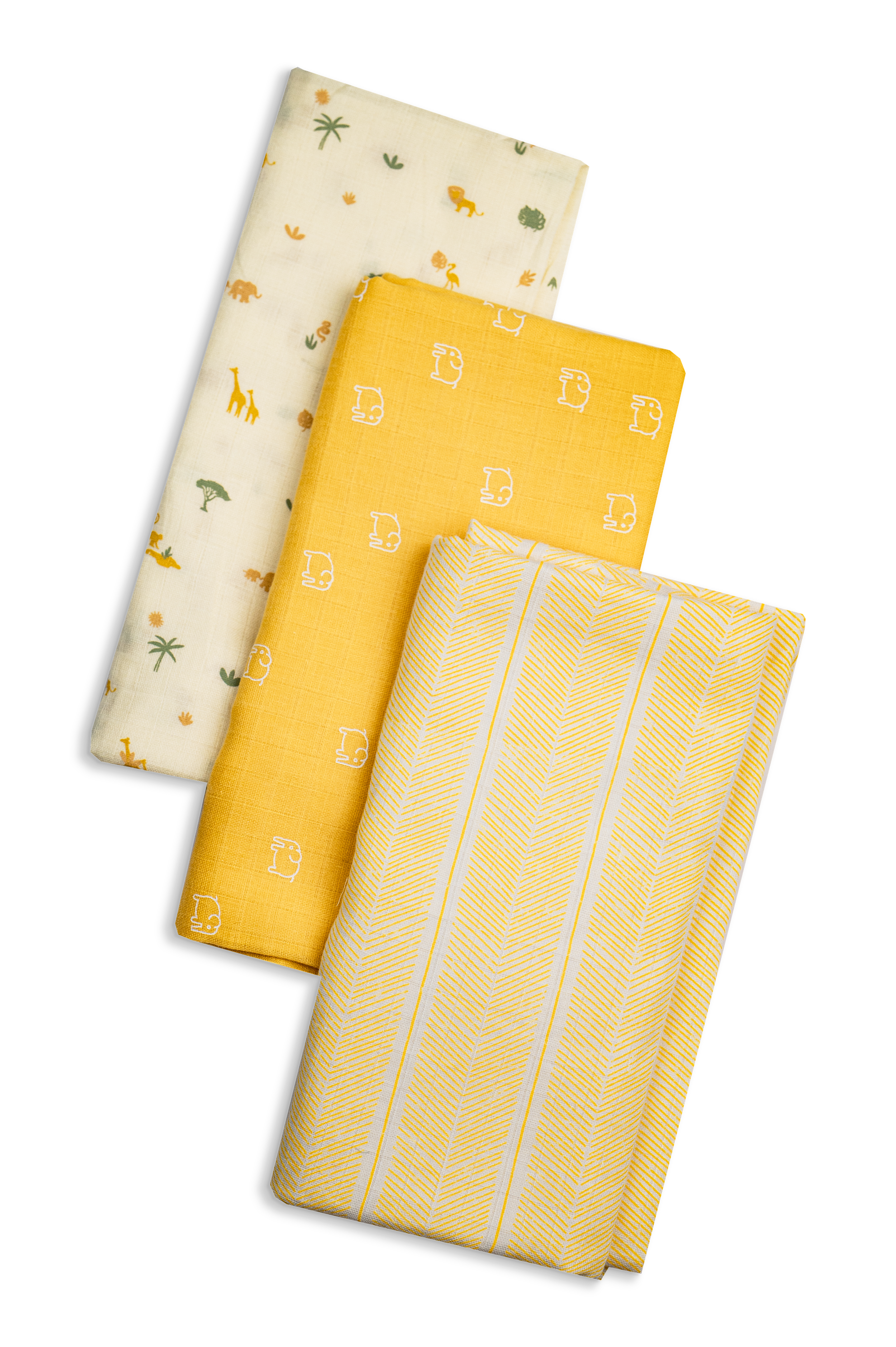 Muslin Swaddles 110 x 110 Savanna / Aztec / Elephant