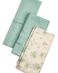 Muslin Swaddles 110 x 110 Waves / Mint / Undersea