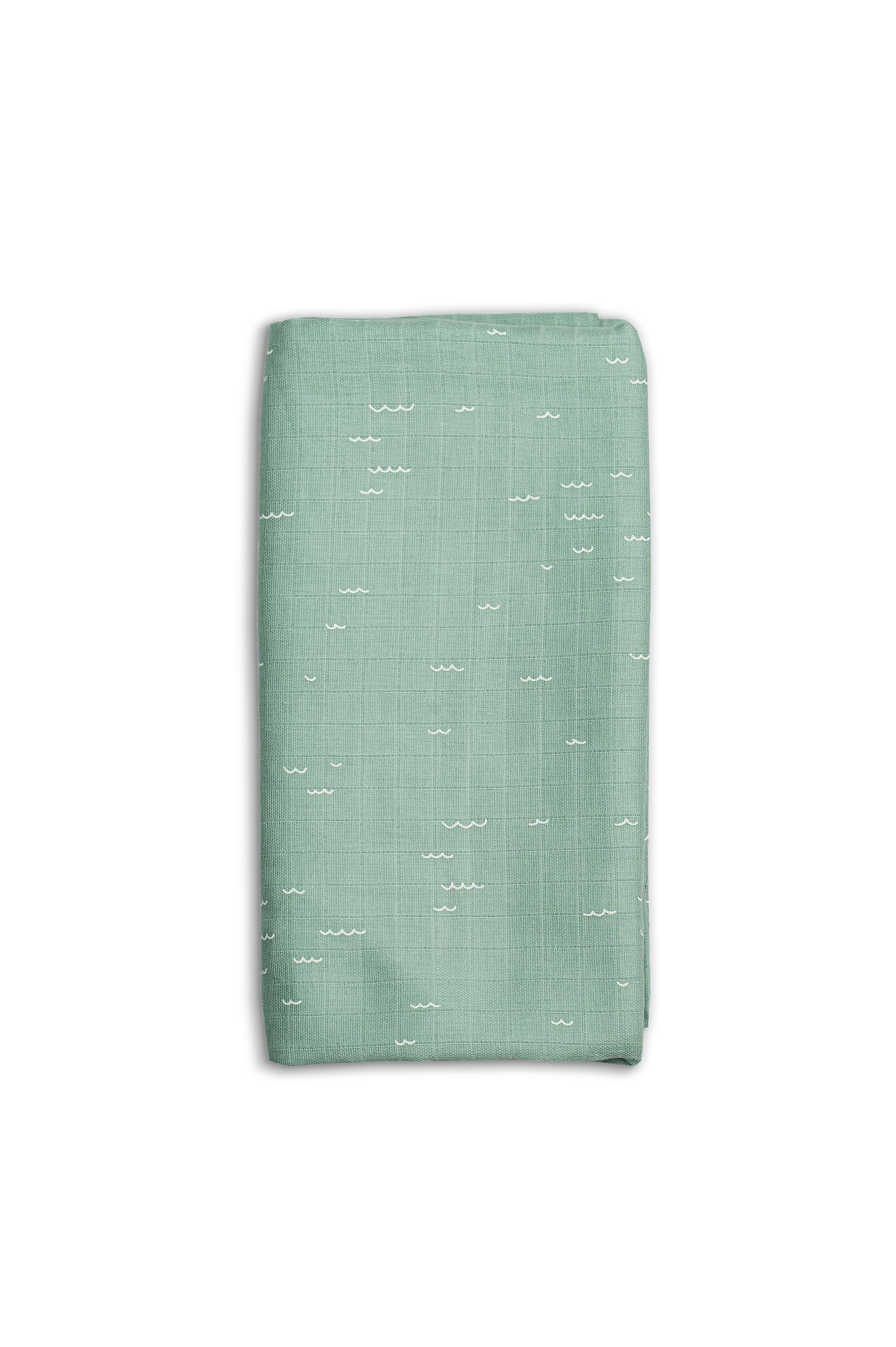 Muslin Swaddles 110 x 110 Mint / Starfish / Shells