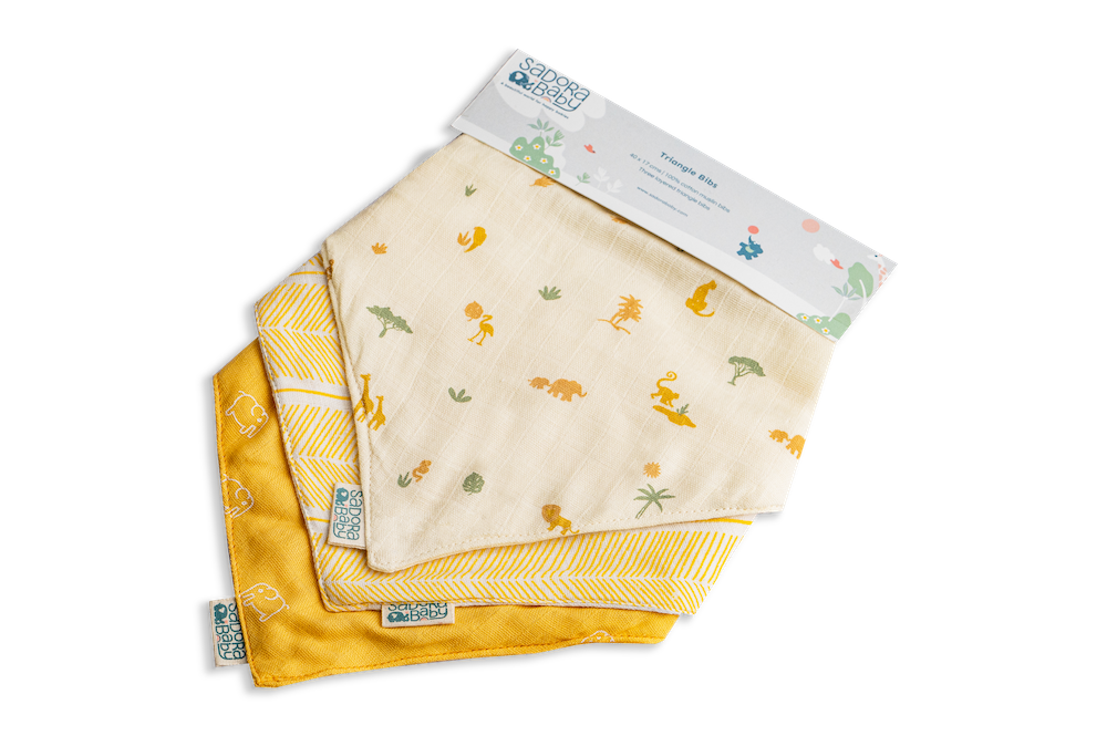 Triangle Bib / Elephant / Savanna / Aztec