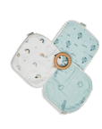 Pacifier Cloth With Wooden Ring / Aeroplane / Hot Air Balloon / Rainbow