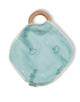 Pacifier Cloth With Wooden Ring / Aeroplane / Hot Air Balloon / Sun