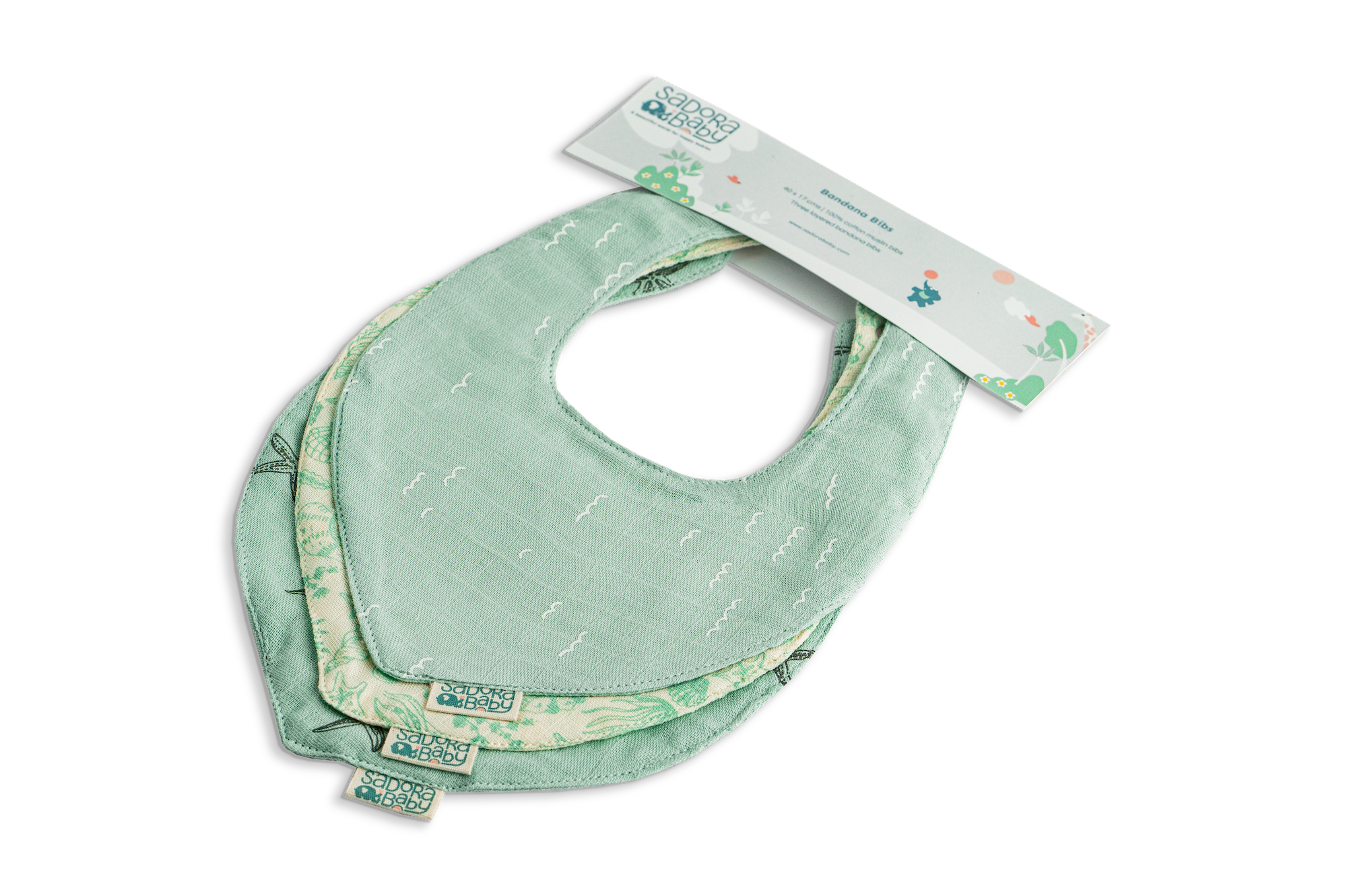 Bandana Bib Starfish / Waves / Shell
