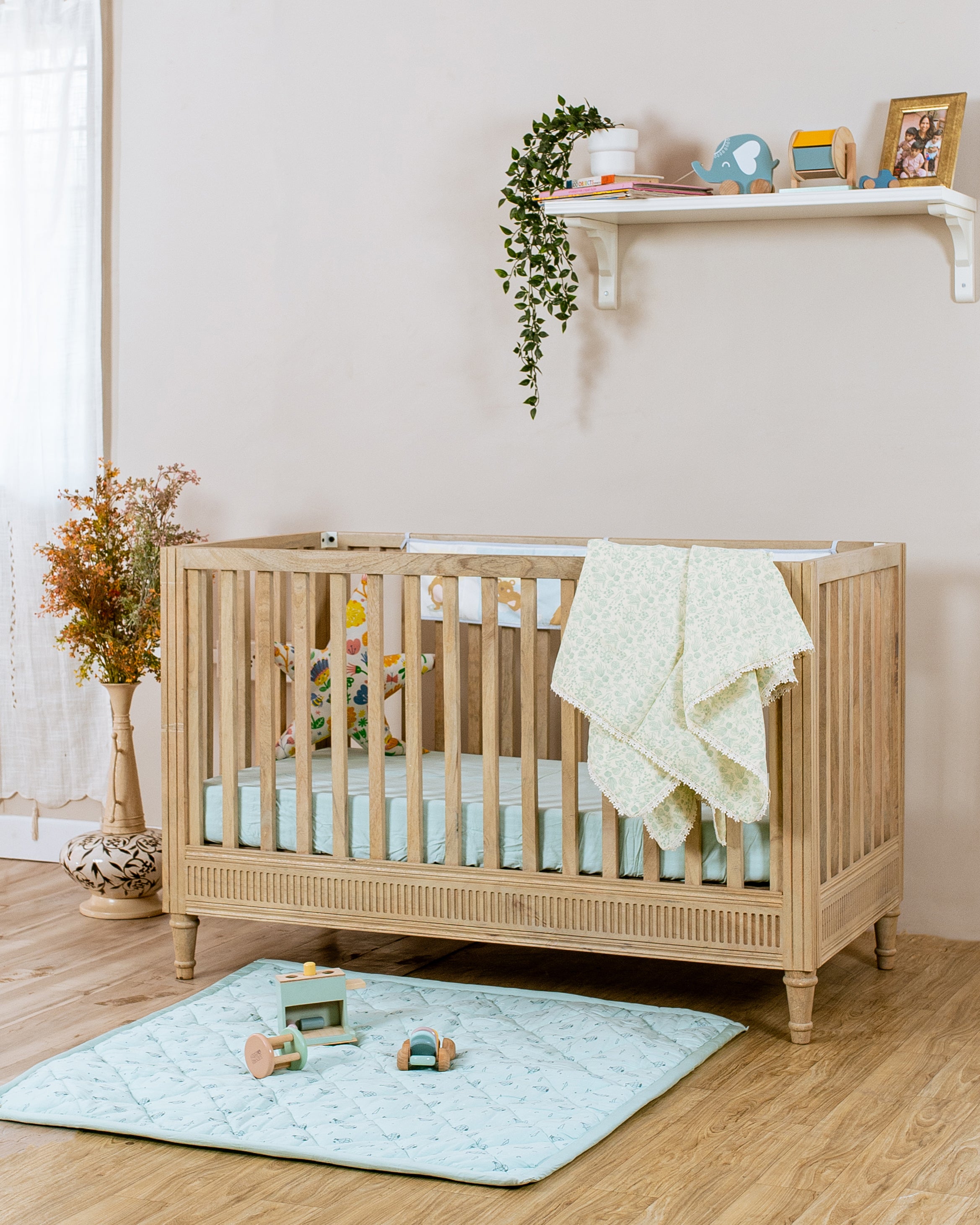Three Layered Muslin Blanket / Mint Shell
