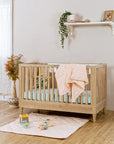 Three Layered Muslin Blanket / Blush Floral
