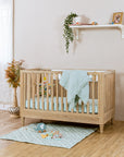Three Layered Muslin Blanket / Mint Waves